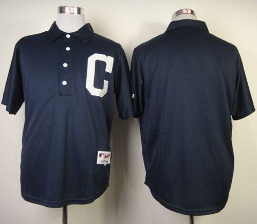Indians Blank Navy Blue 1902 Turn Back The Clock Stitched MLB Jersey - Click Image to Close